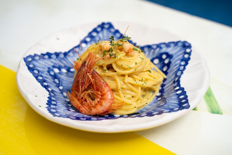 Brezza di limone e gamberi rossi